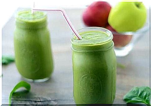 Green apple juice.