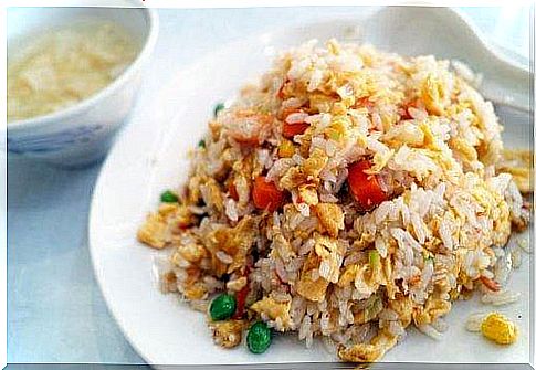 A Chinese rice dish