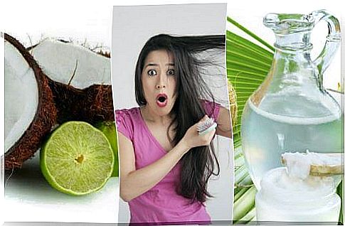 Coconut water and lemon against hair loss