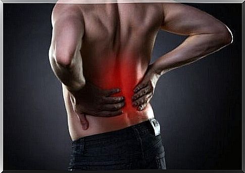 Man with low back pain.