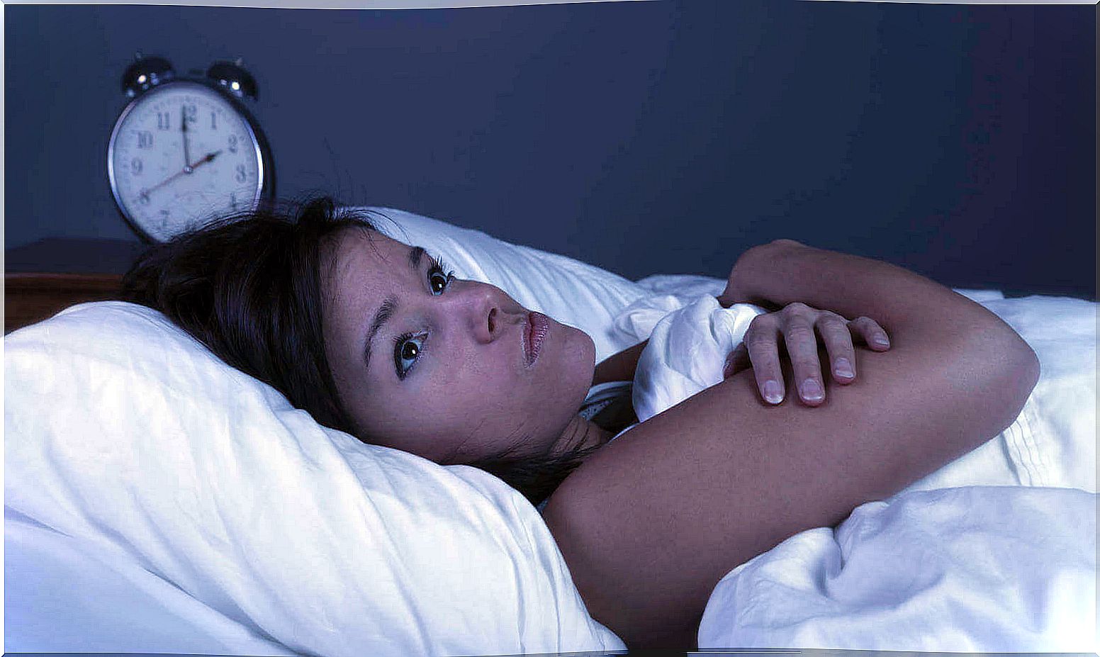 woman suffering from insomnia