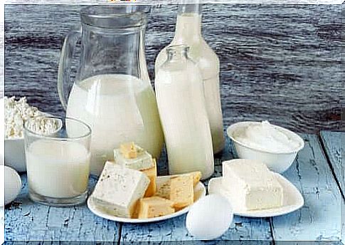 Milk and dairy products.