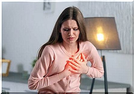 Woman with chest pain.