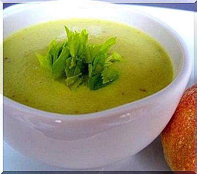 nettle and celery purifying soup