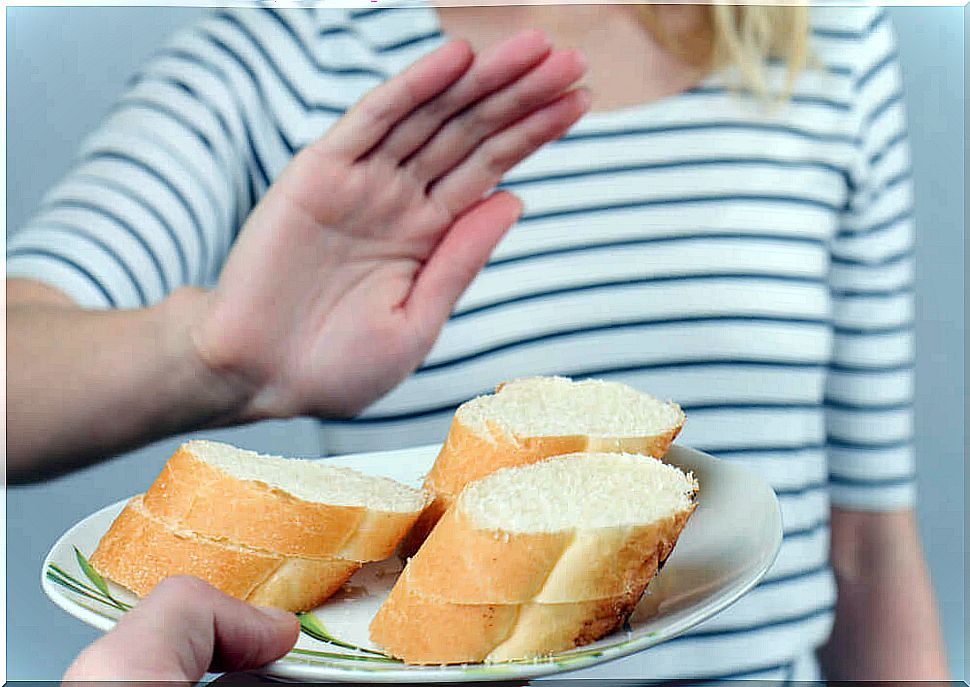 Woman refuses bread