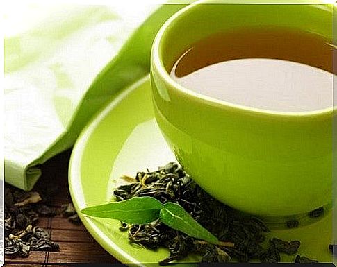 Cup of green tea